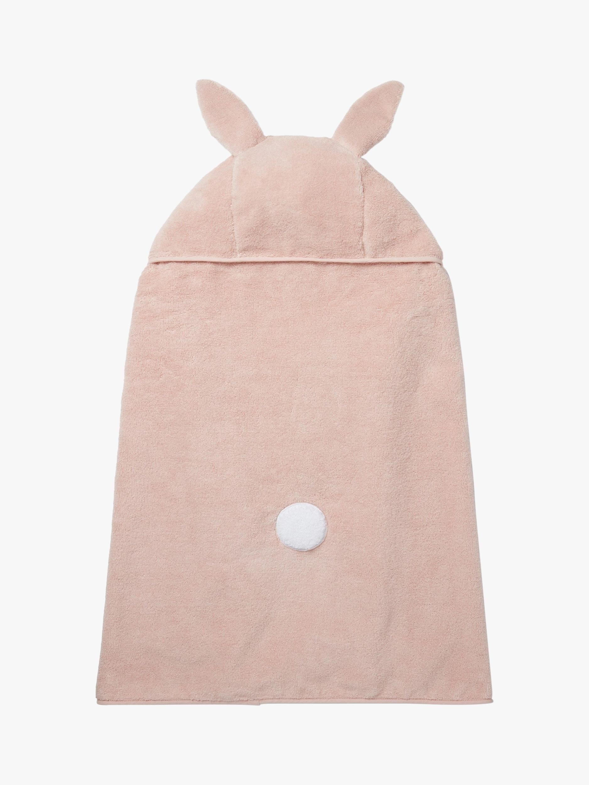 MORI baby hooded towel blush bunny design (British brand)