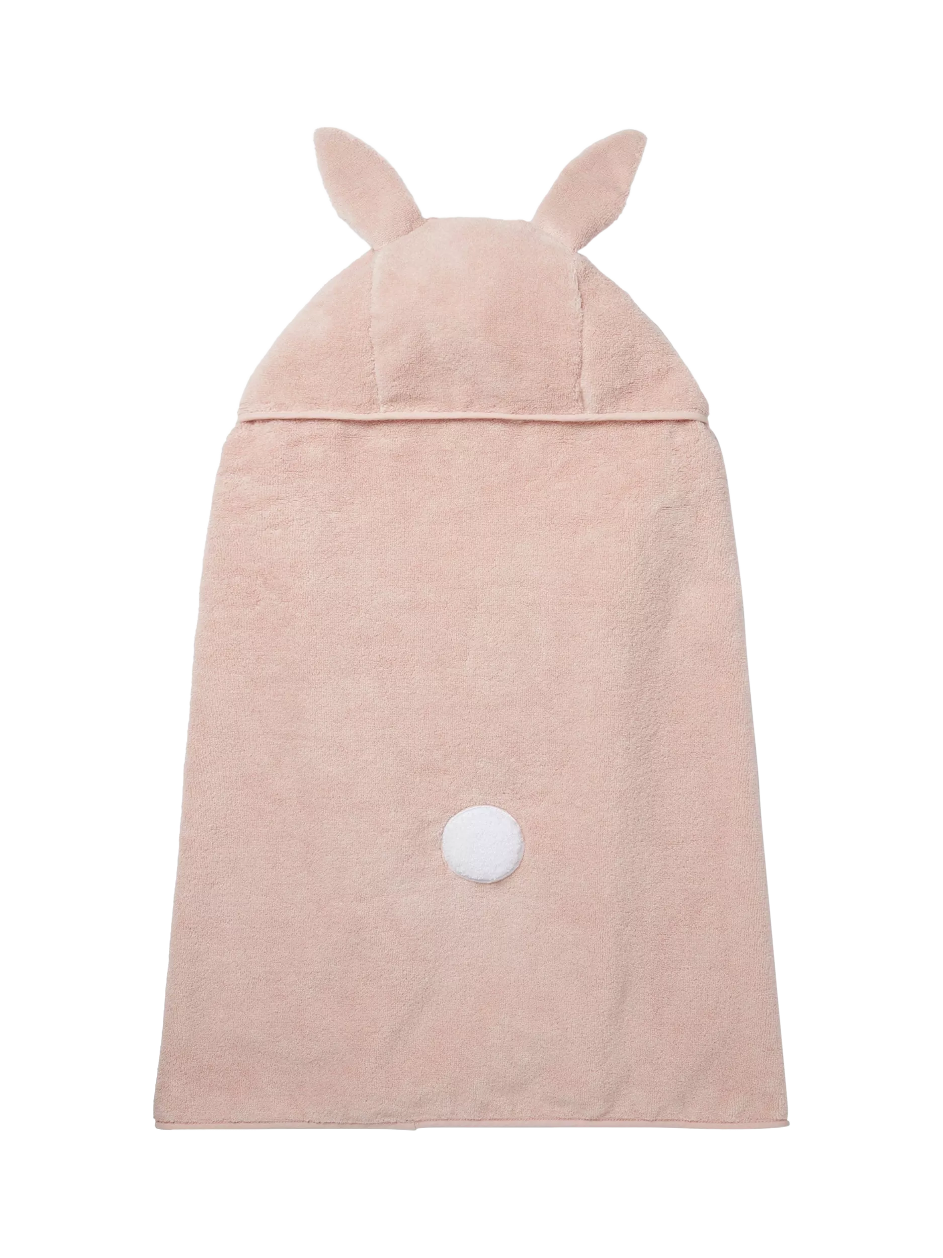 MORI baby hooded towel blush bunny design (British brand)