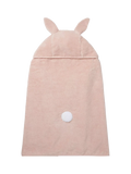 MORI baby hooded towel blush bunny design (British brand)
