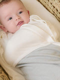 MORI baby swaddle bag blue organic cotton bamboo, imported from the UK