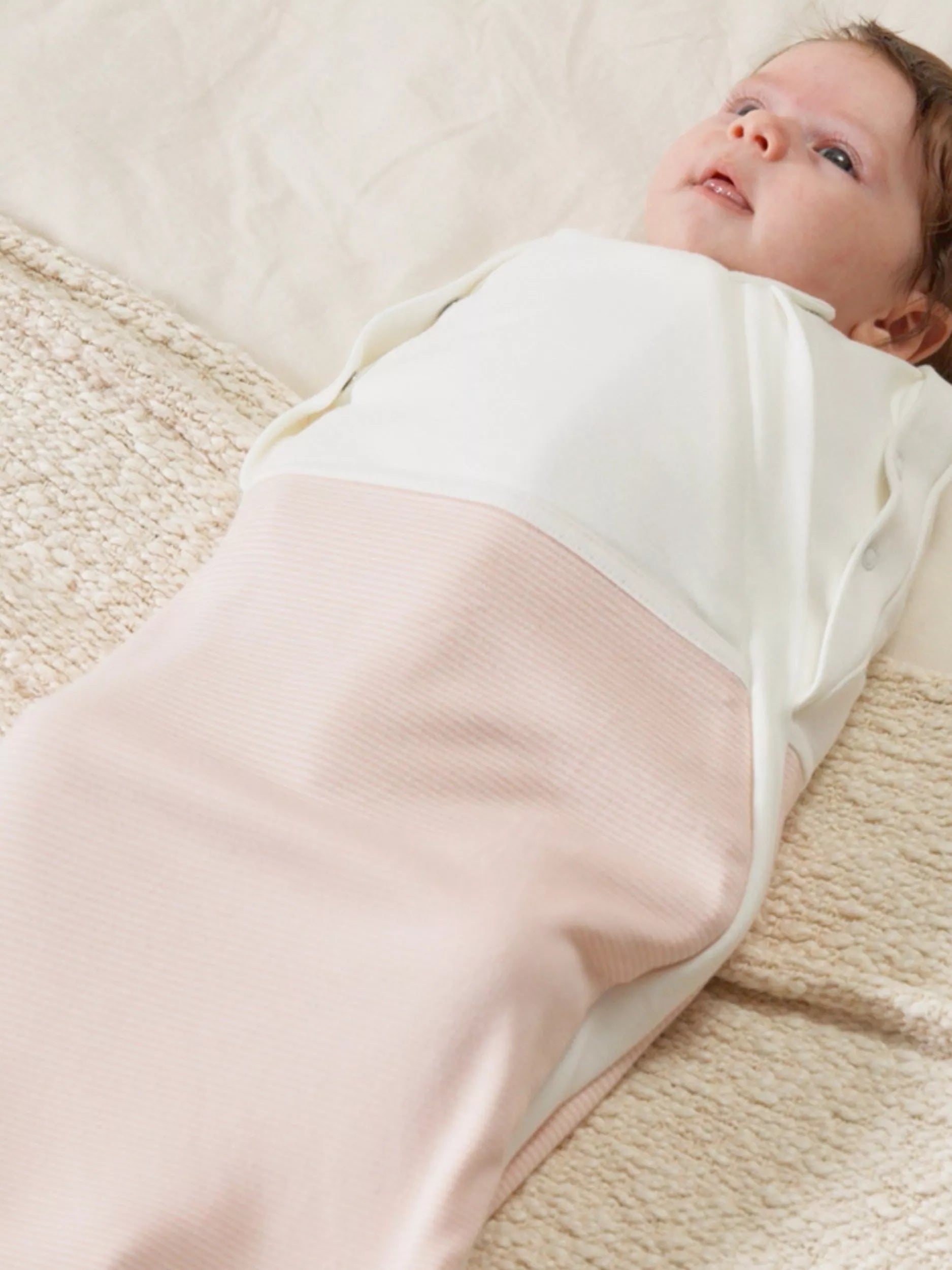 MORI Baby Swaddle Bag Blush newborn - British product