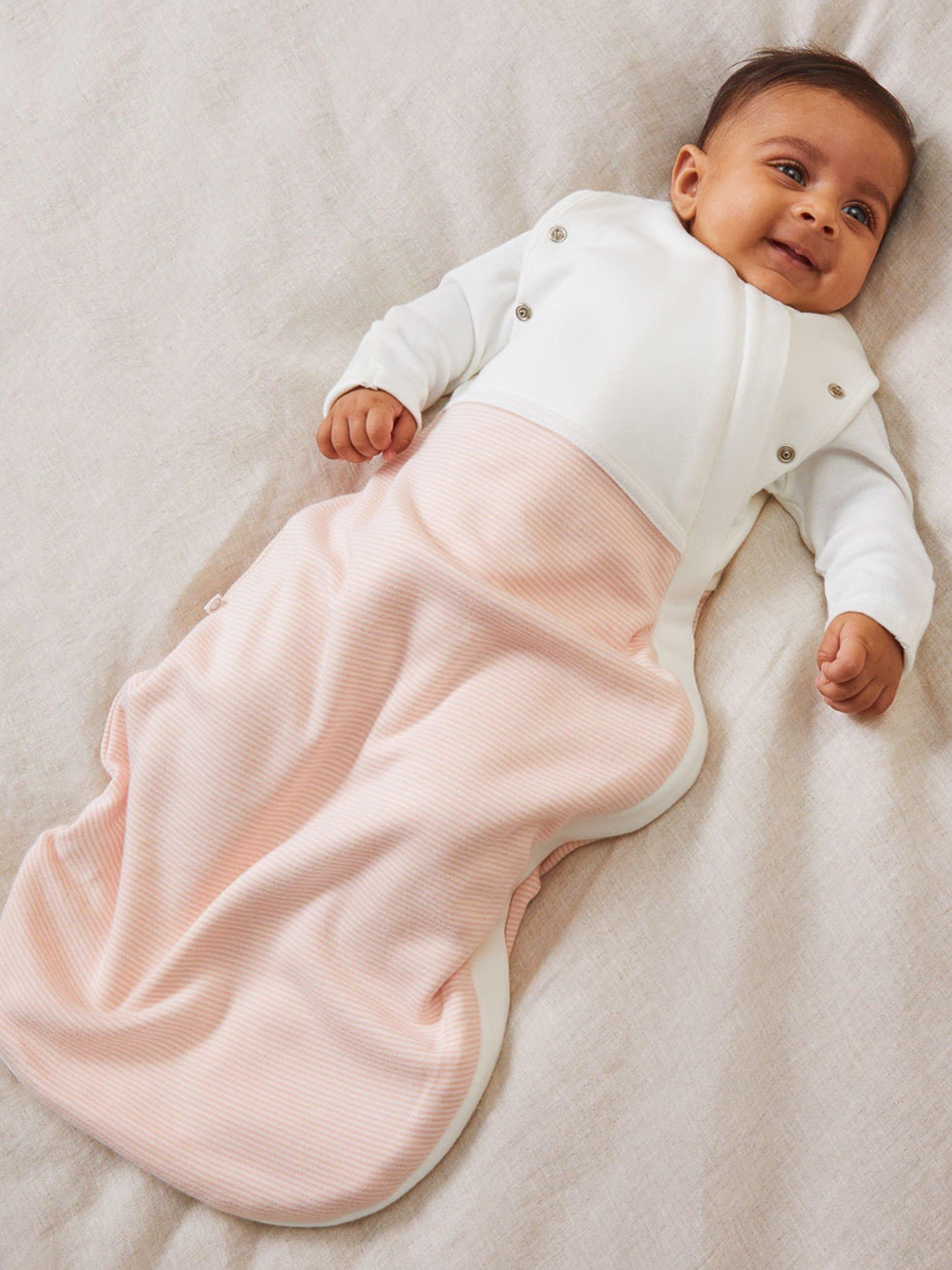 MORI Baby Swaddle Bag Blush newborn - British product