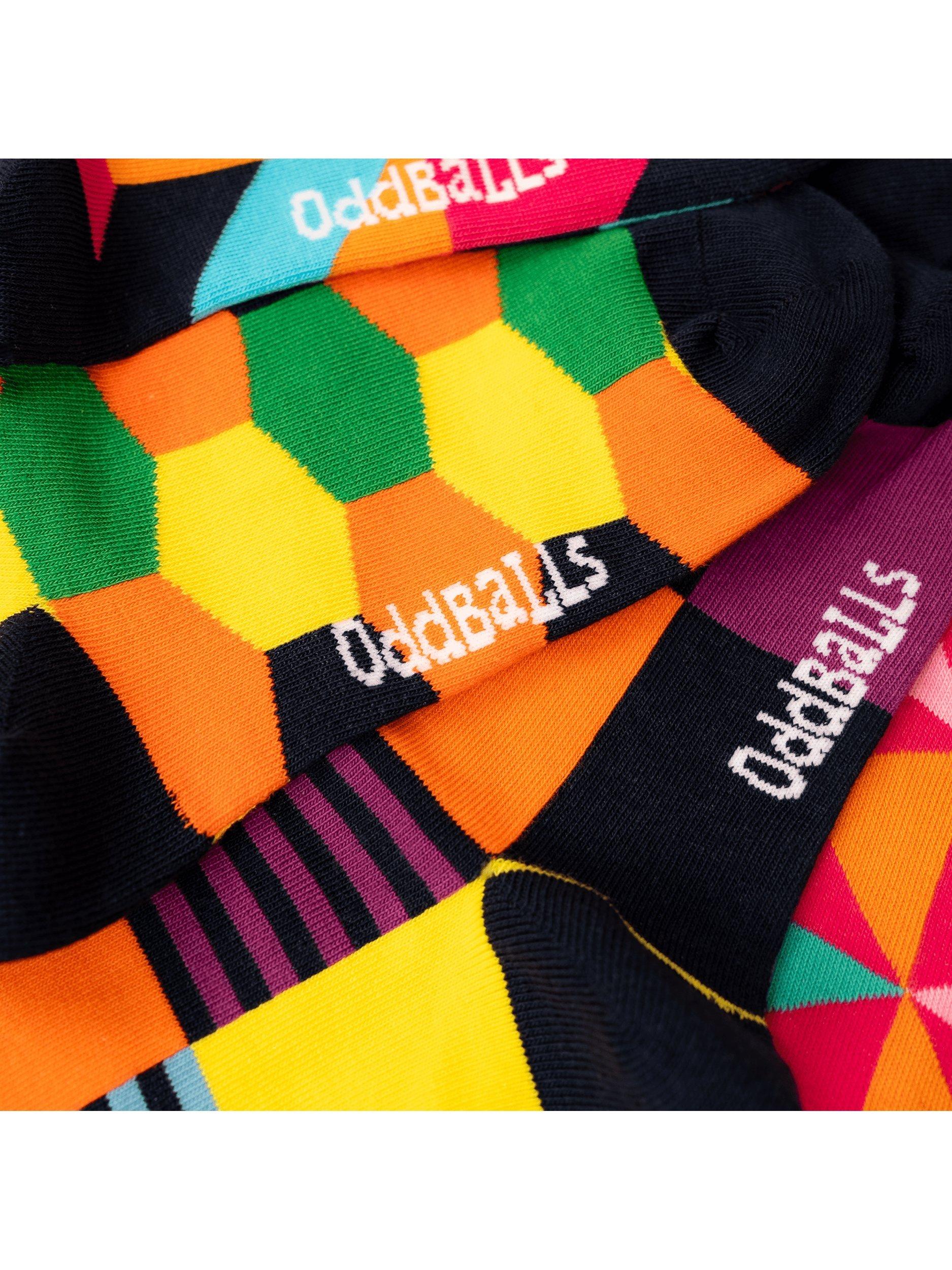 OddBalls Mix & Match stretch cotton socks pack of 7, UK version