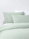 John Lewis Crisp & Fresh Cotton Rich 200 Thread Count Single Duvet Cover Set, Green Light