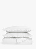 Christy Organic Retreat Ruffle double duvet cover set, imported from the UK