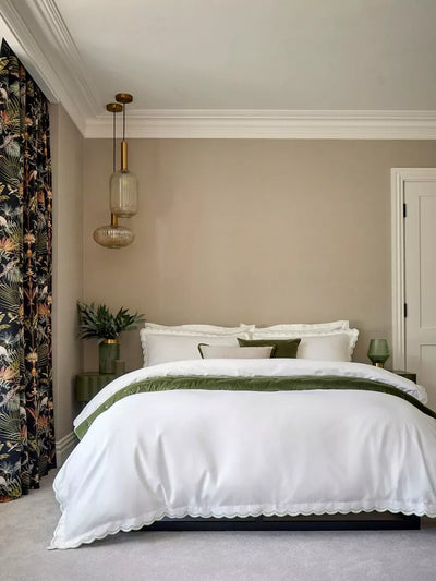 John Lewis Christy Scallop Duvet Cover Set Double- Buy online at McGrocer
