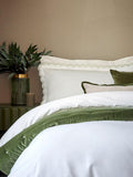 Christy scallop duvet cover set sateen 400 thread count (British brand)