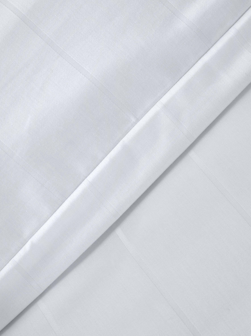 John Lewis white satin stripe duvet cover set single British brand