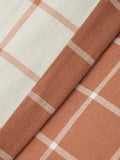 John Lewis brushed cotton windowpane check duvet cover set super king, imported from the UK
