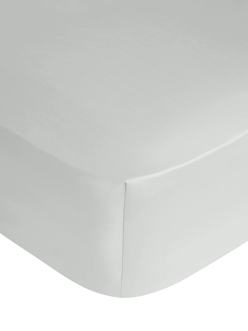 John Lewis 300 Thread Count Fitted Sheet containing TENCEL™ Lyocell, Grey, Double