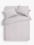 John Lewis 300 Thread Count Double Duvet Cover Set containing TENCEL™ Lyocell, Grey