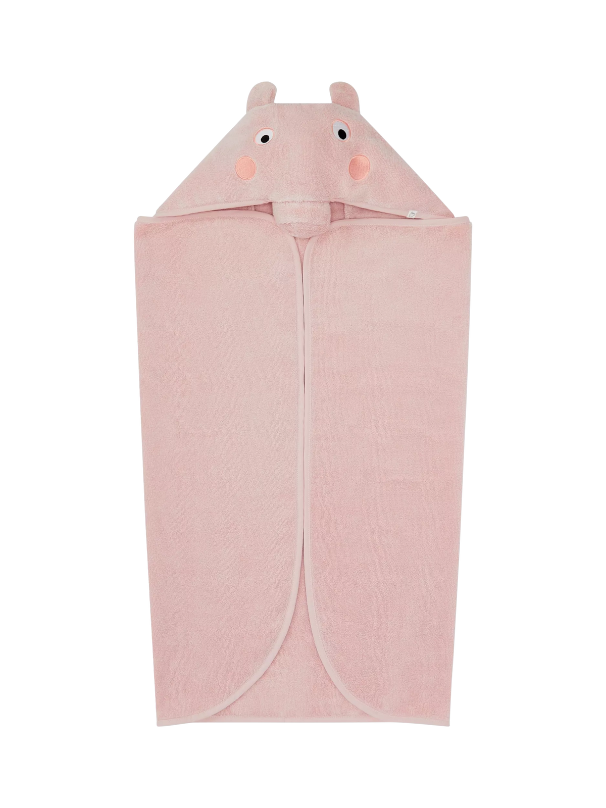 MORI Peppa Pig hooded bath towel in pink (British brand)