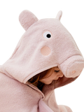 MORI Peppa Pig hooded bath towel in pink (British brand)