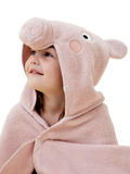 MORI Peppa Pig hooded bath towel in pink (British brand)