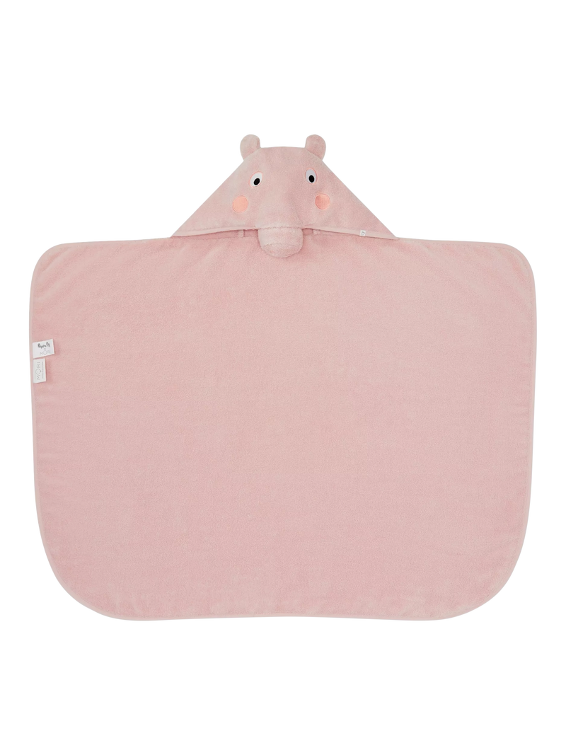 MORI Peppa Pig hooded bath towel in pink (British brand)