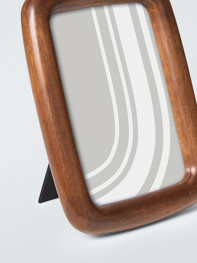 John Lewis organic curved wood photo frame dark walnut 4x6 inch, UK version