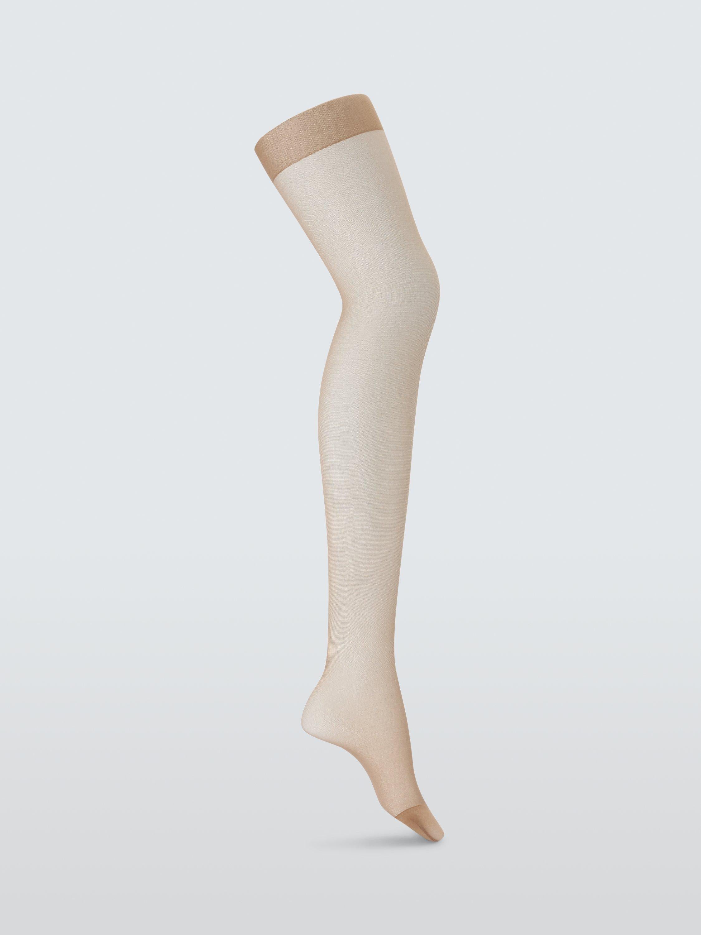 John Lewis 10 denier tights in almond, pack of 3, UK version