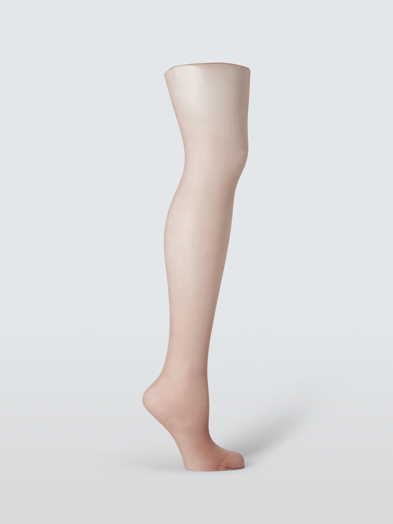 John Lewis 30 denier smooth body shaper tights in almond and black, pack of 2, UK version
