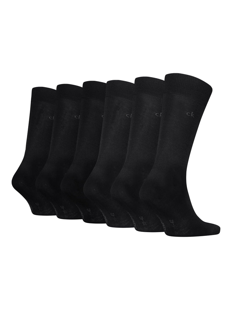Calvin Klein classic socks pack of 6 black, UK version