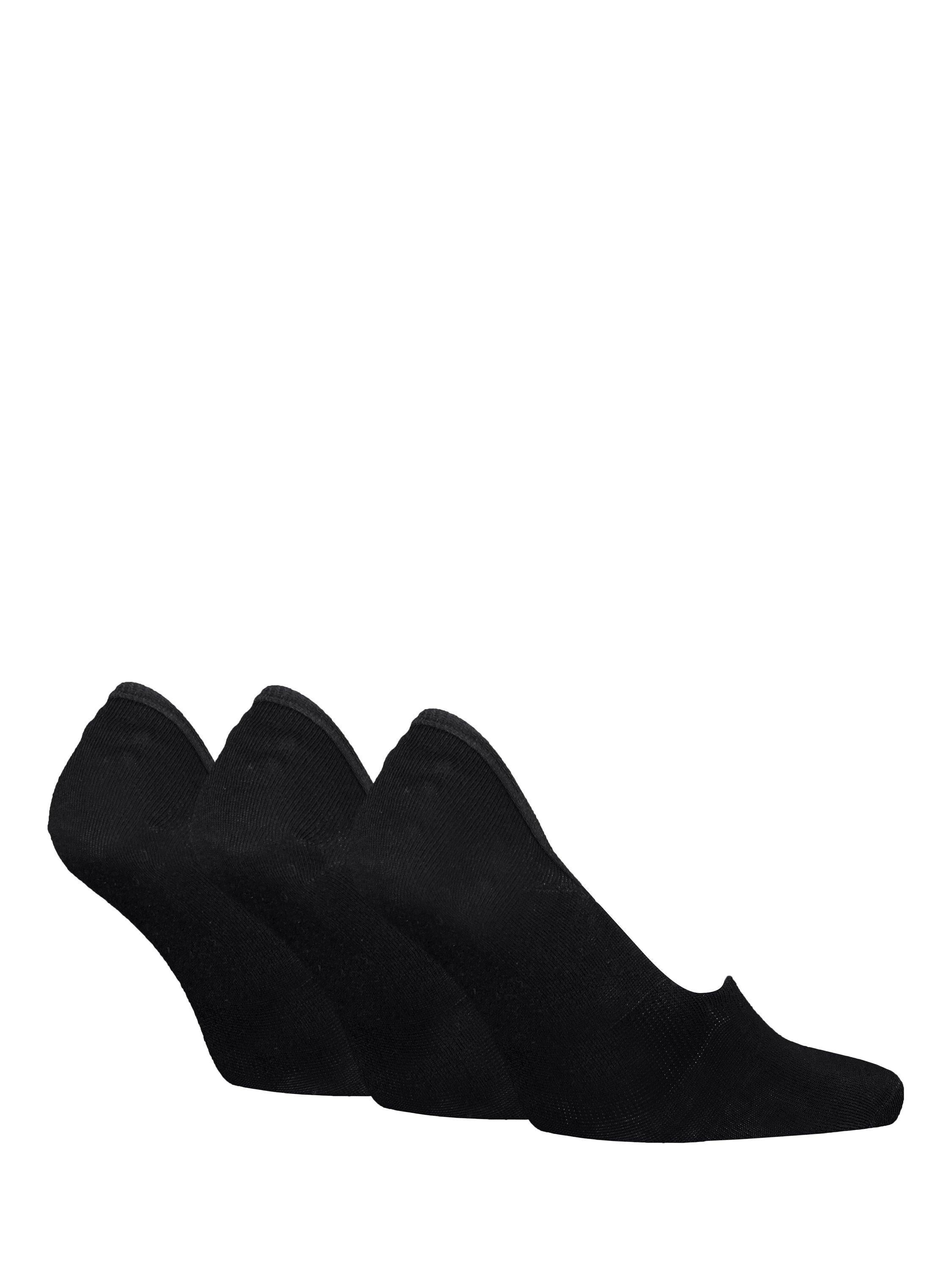 Calvin Klein invisible footie socks black pack of 3, UK version