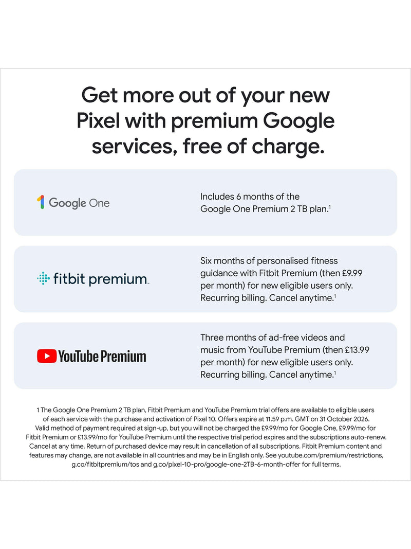 Google Pixel 10 128GB smartphone (British brand)