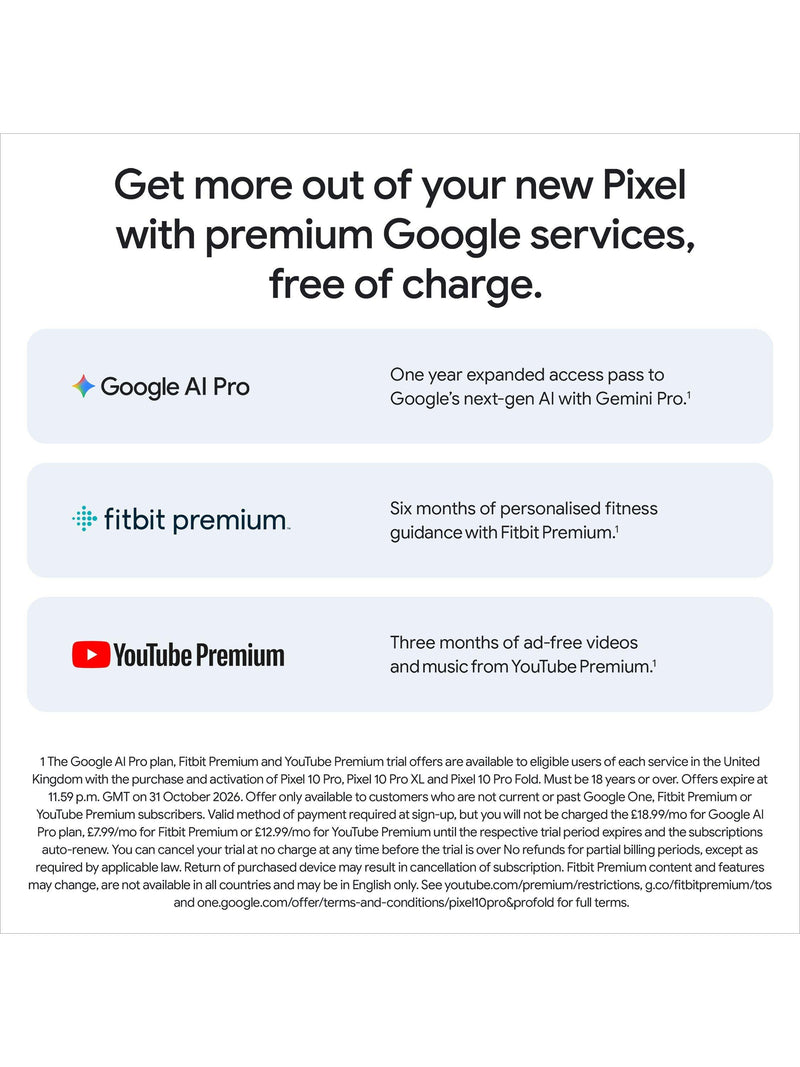 Google Pixel 10 Pro Fold foldable smartphone 6.4 inch (British brand)