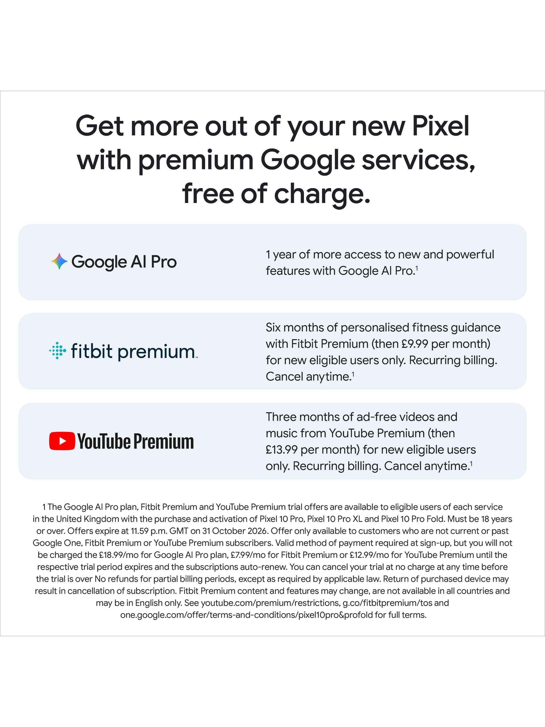 Google Pixel 10 Pro smartphone 128GB, UK version