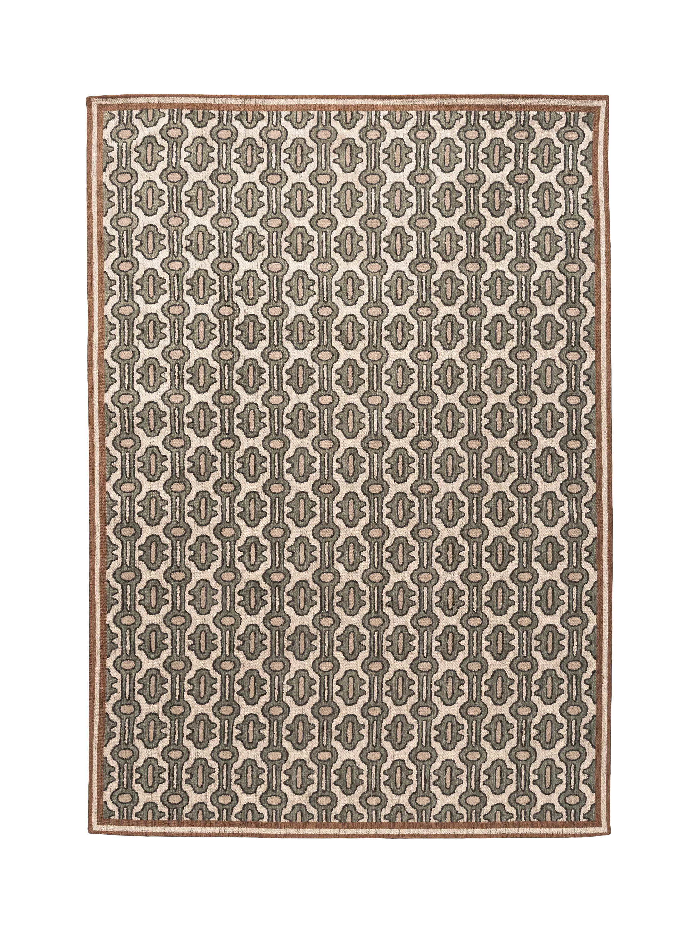 Sanderson Matmi abstract rug avocado green 200x140cm - British product