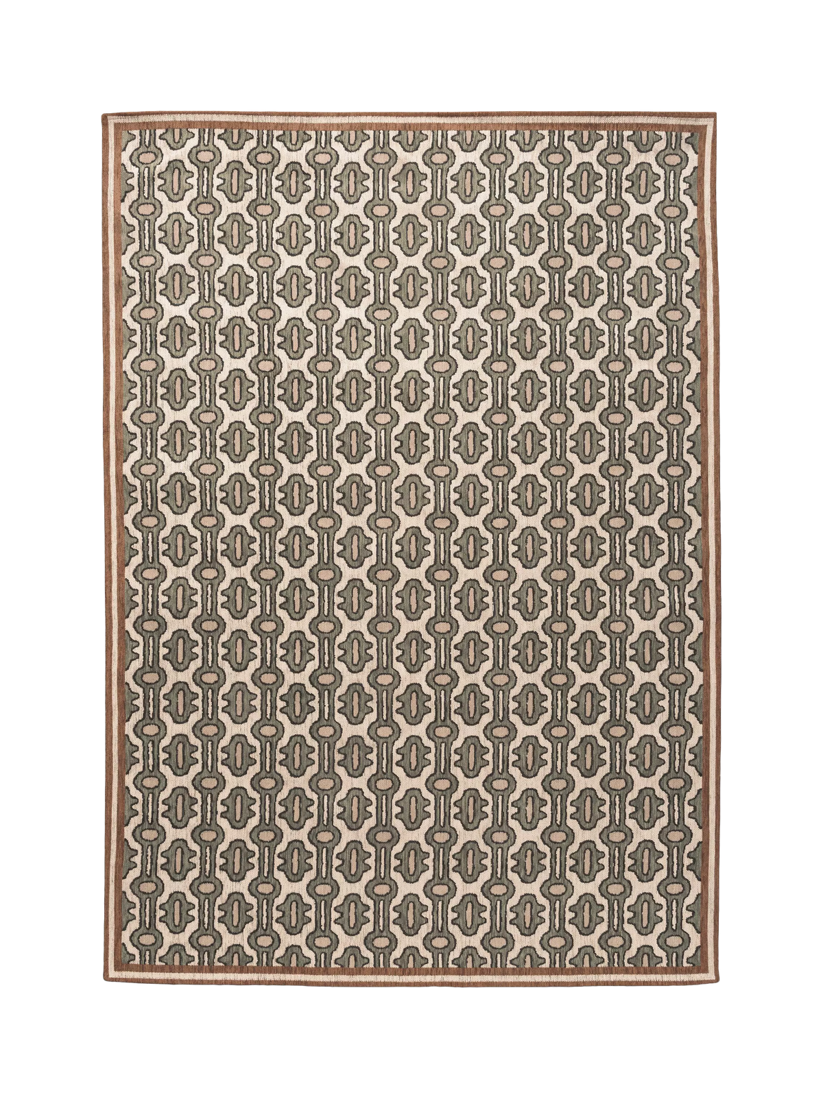 Sanderson Matmi abstract rug avocado green 200x140cm - British product