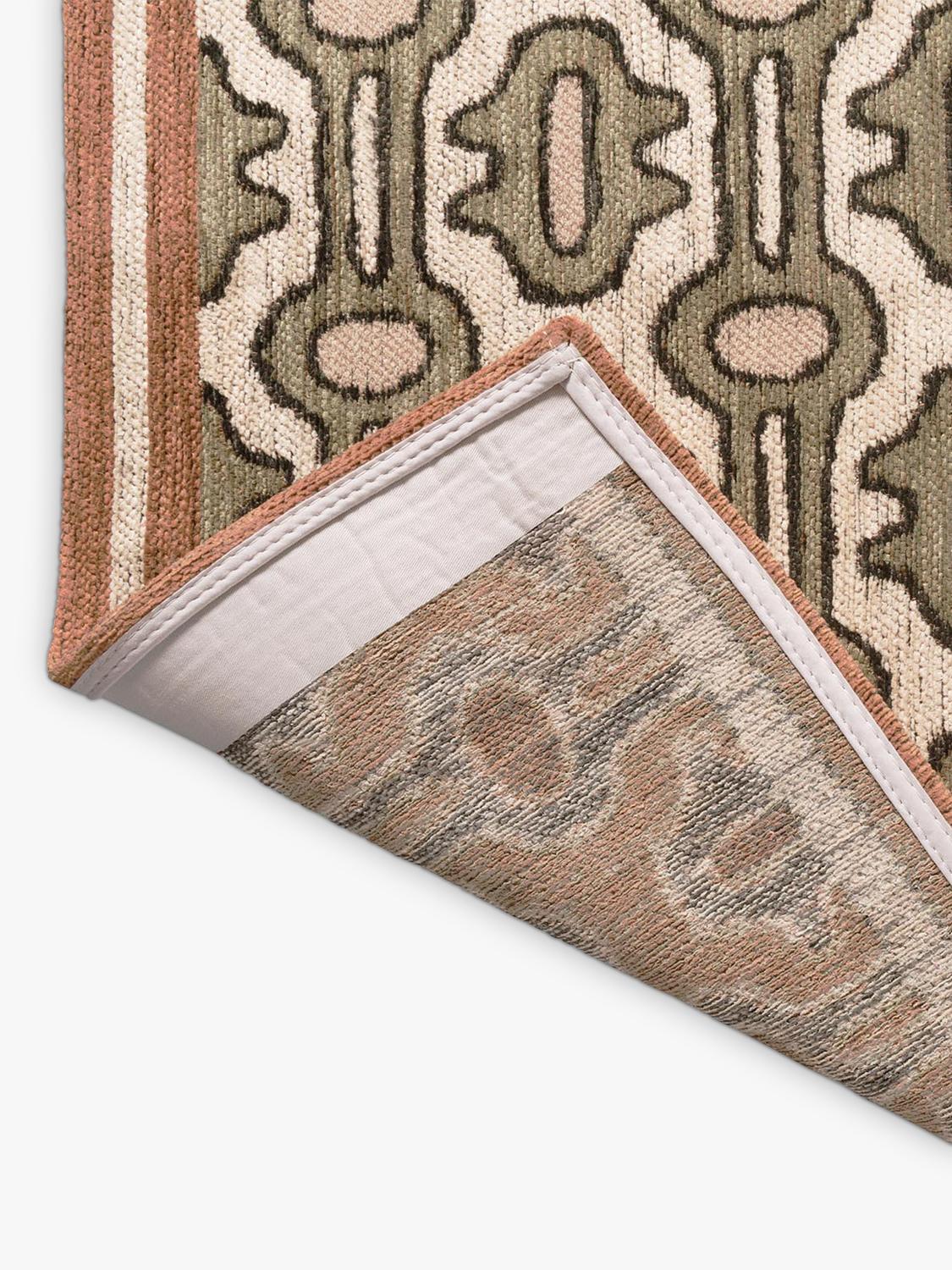 Sanderson Matmi abstract rug avocado green 200x140cm - British product