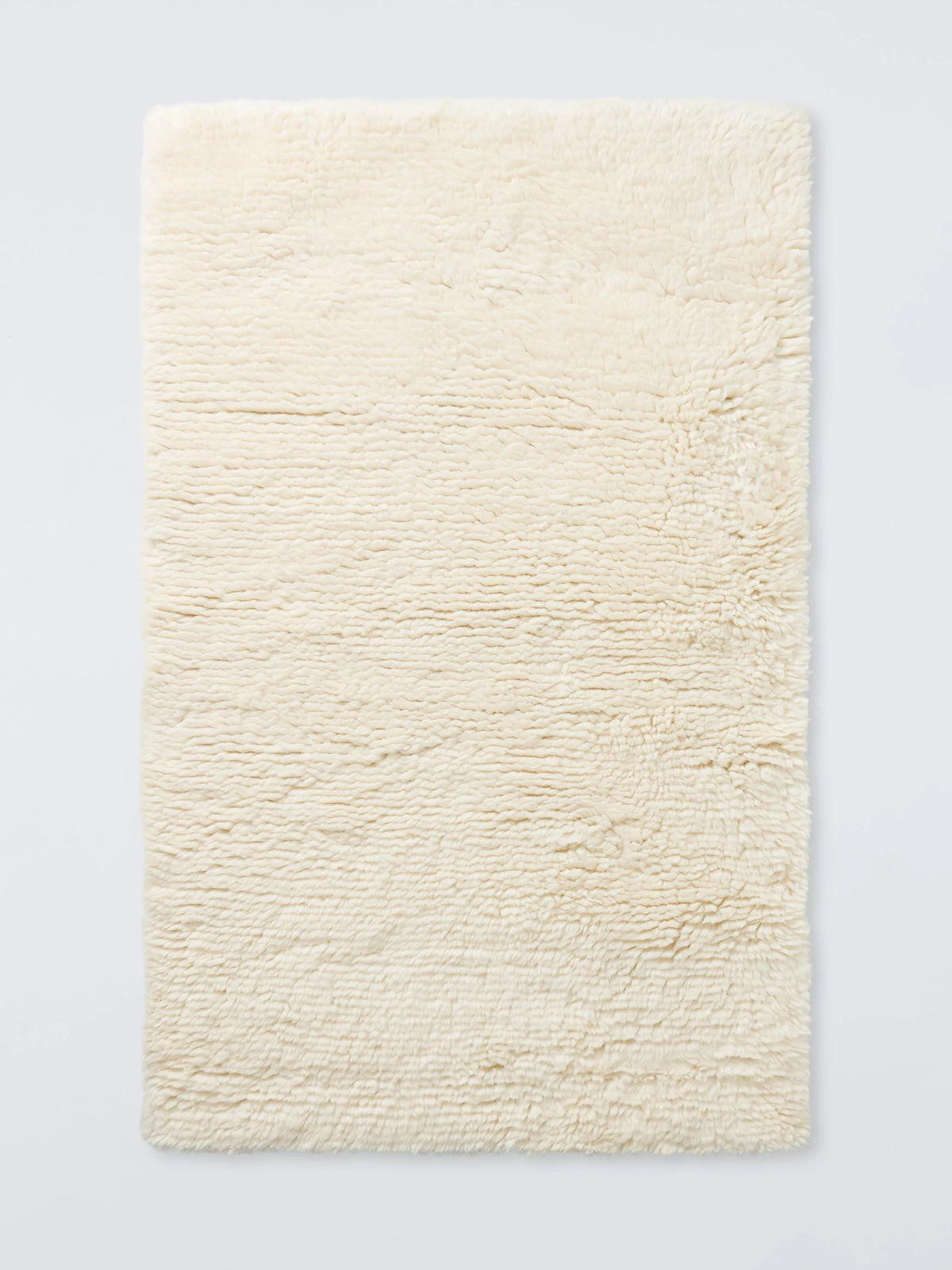 John Lewis shaggy wool rug natural 180x120cm, imported from the UK