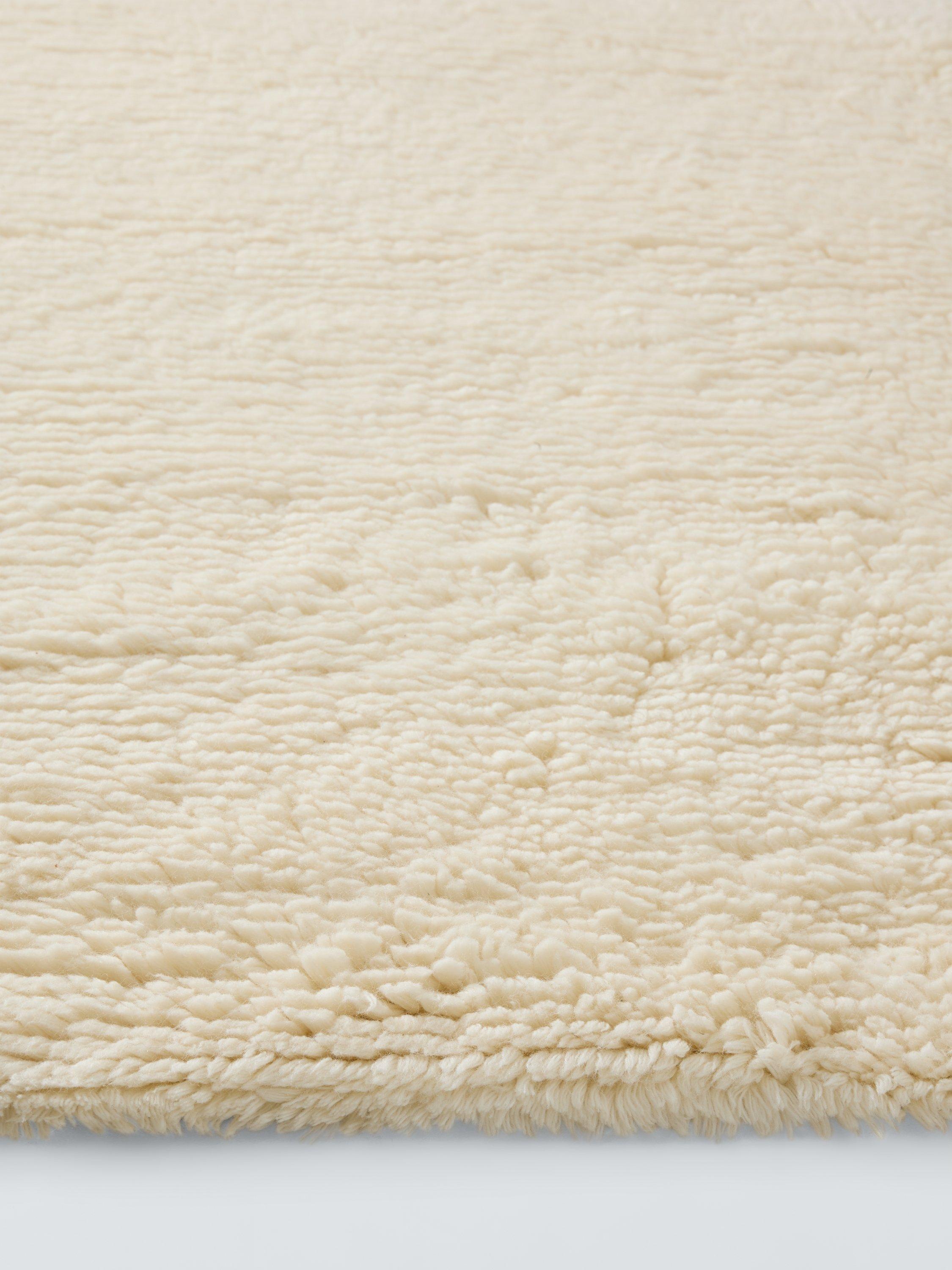 John Lewis shaggy wool rug natural 180x120cm, imported from the UK