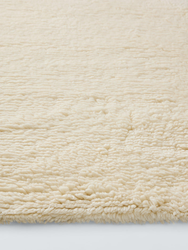 John Lewis shaggy wool rug natural 180x120cm, imported from the UK
