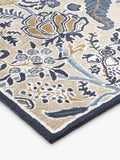 Sanderson Shalimar floral blue wool rich rug 200x140cm - British product