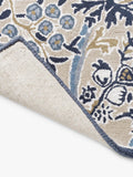 Sanderson Shalimar floral blue wool rich rug 200x140cm - British product