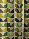 Orla Kiely Multi Stem fern ochre eyelet curtains, UK version