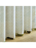 Orla Kiely Multi Stem fern ochre eyelet curtains, UK version