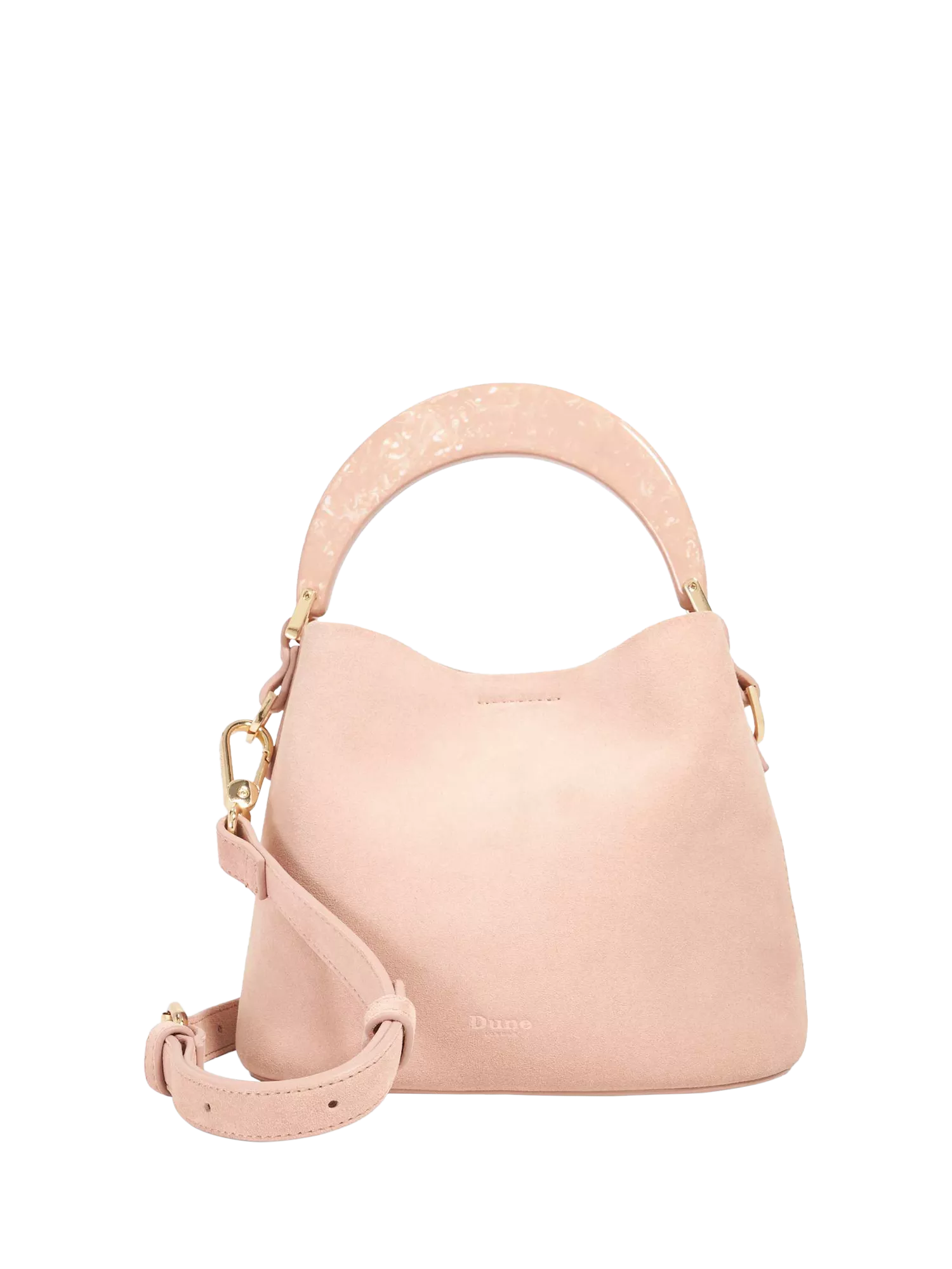 Dune London Dharla Suede Grab Bag, Mink, One Size