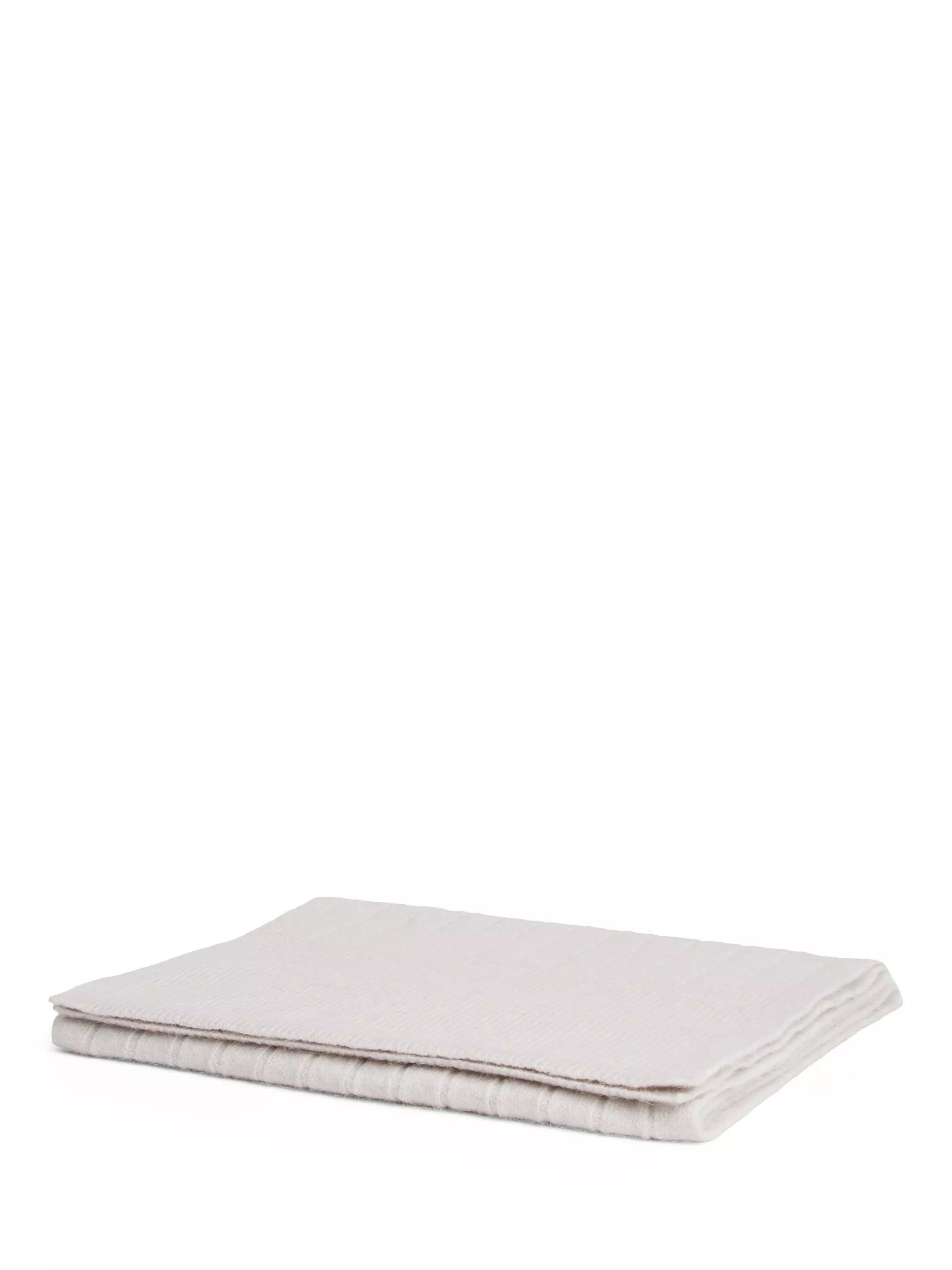 Tommy Hilfiger Flag Ribbed Scarf in Grey Whisper, UK version
