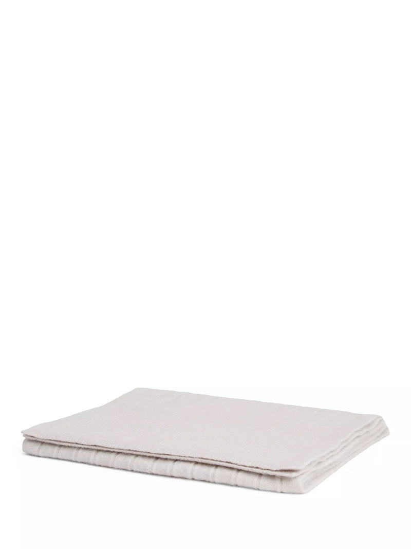 Tommy Hilfiger Flag Ribbed Scarf in Grey Whisper, UK version