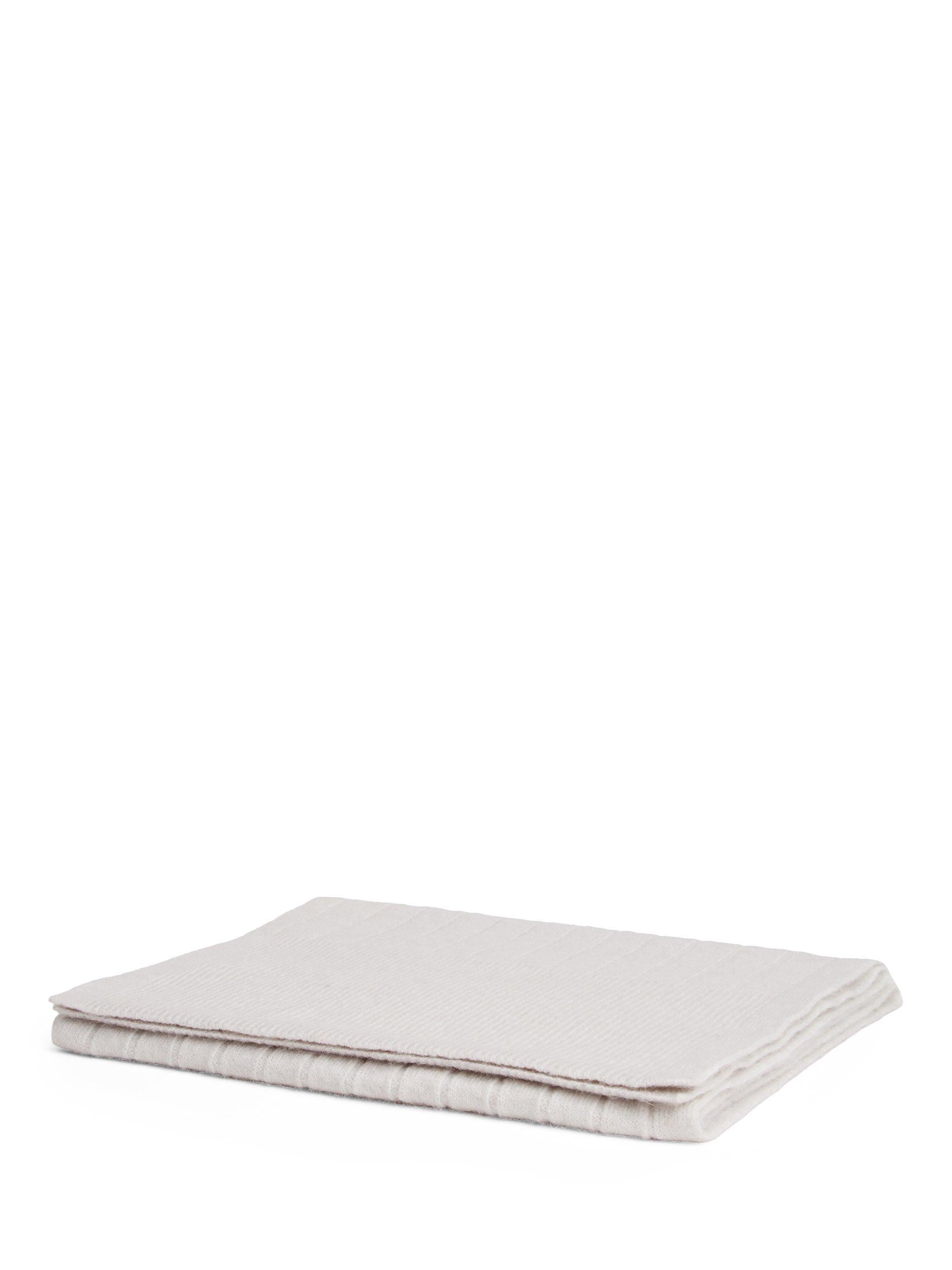 Tommy Hilfiger Flag Ribbed Scarf in Grey Whisper, UK version