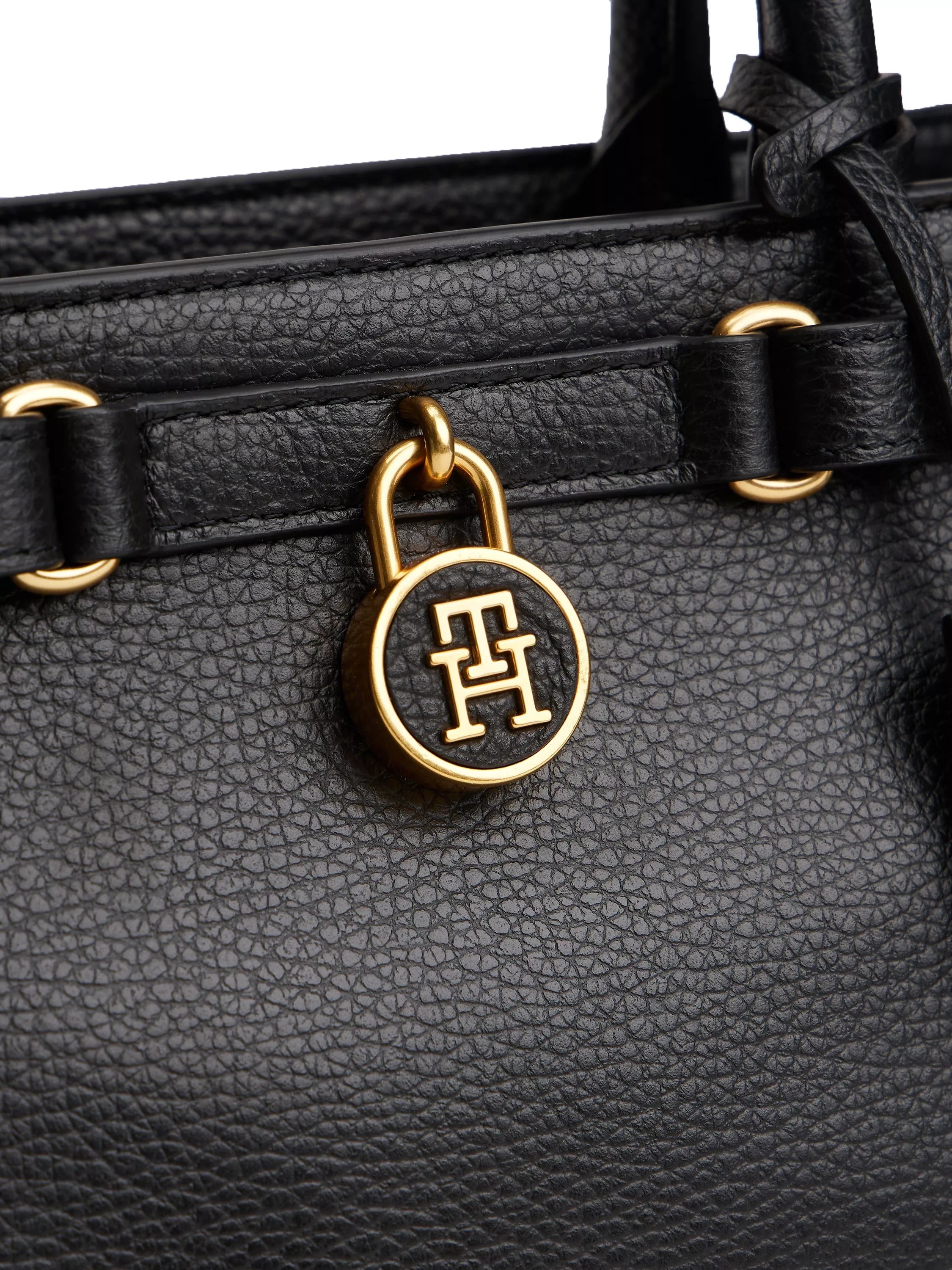 Tommy Hilfiger black leather crossbody bag - British product
