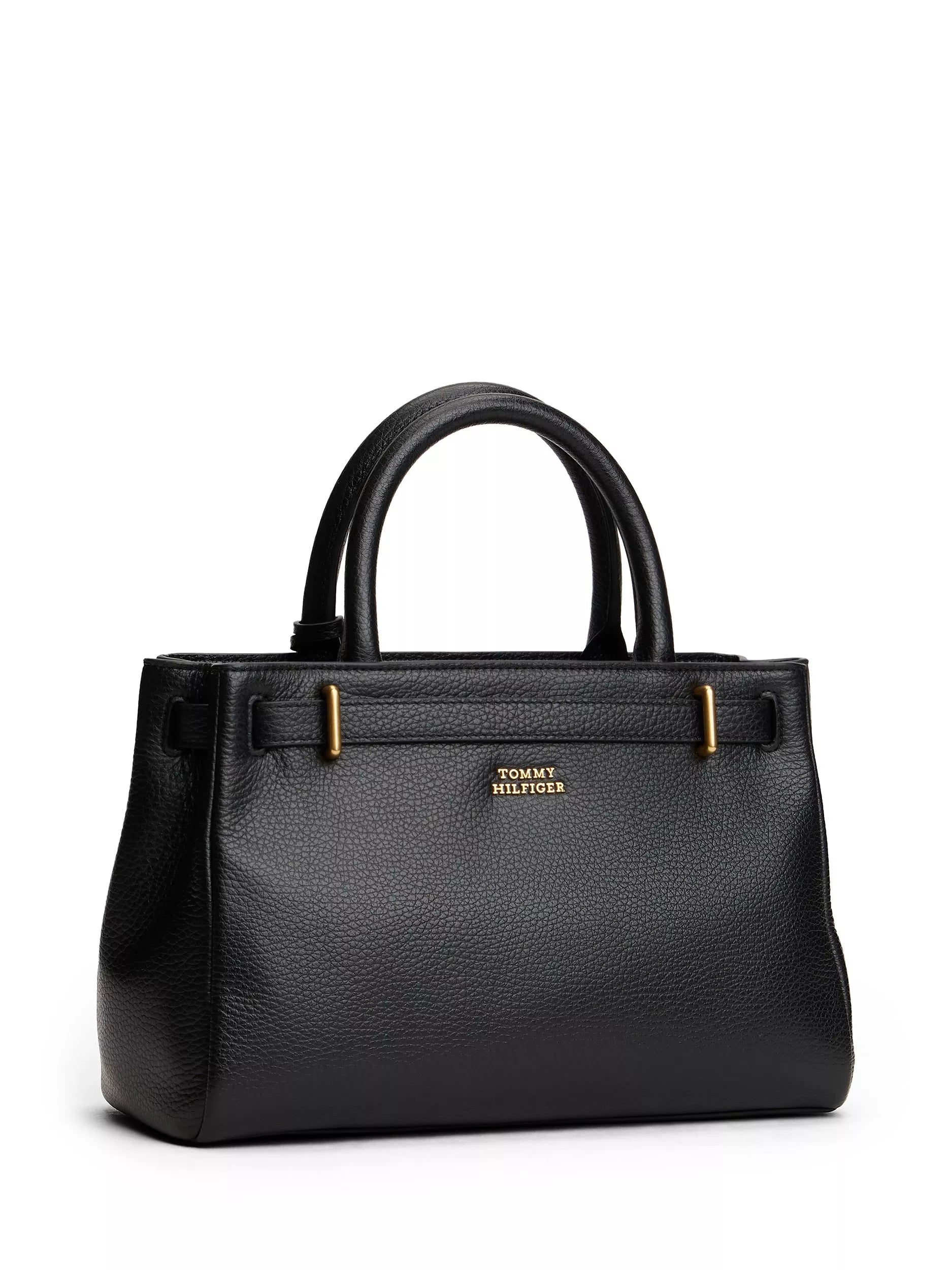 Tommy Hilfiger black leather crossbody bag - British product