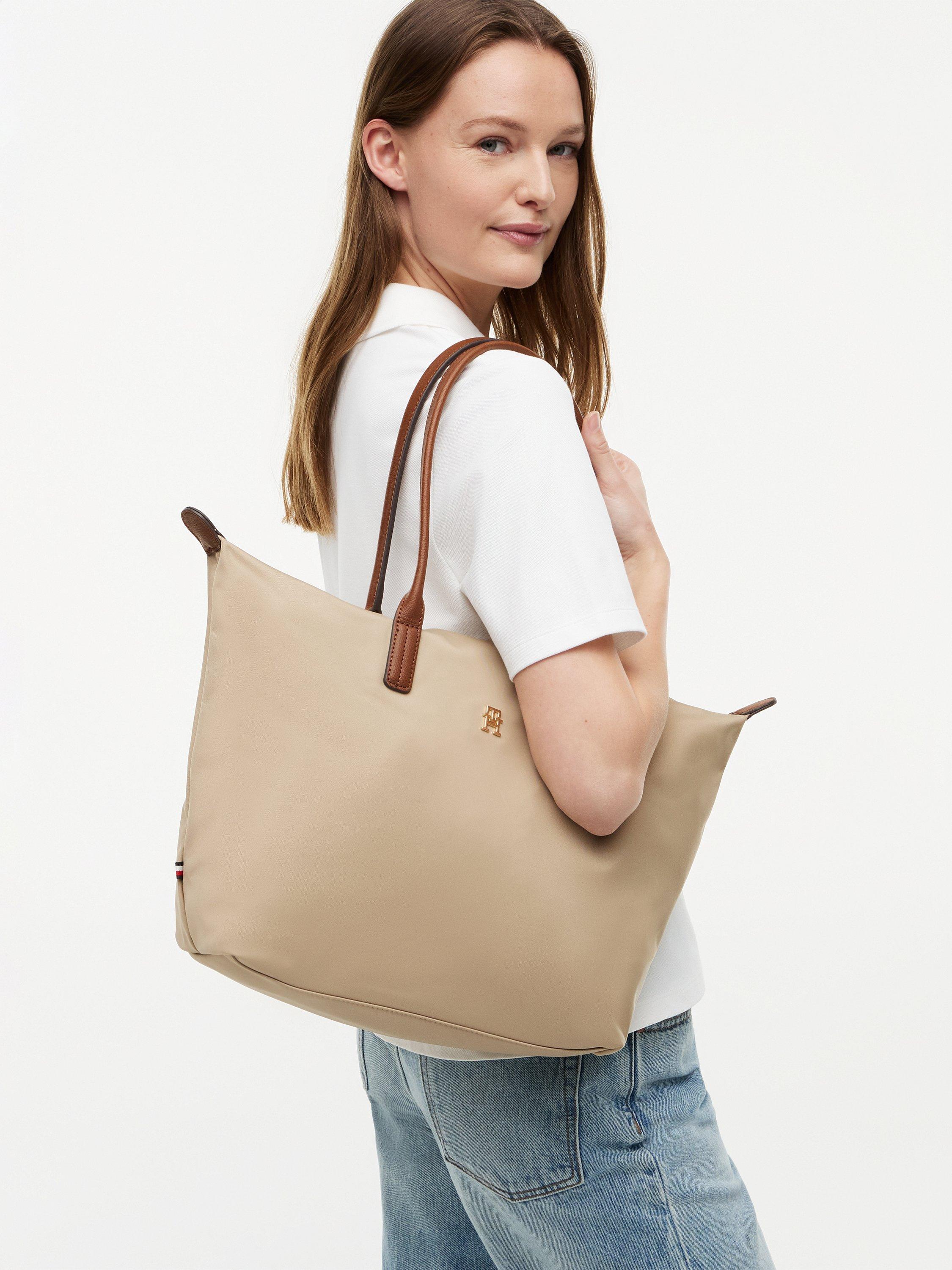 Tommy Hilfiger Popette tote bag in sandalwood - British product