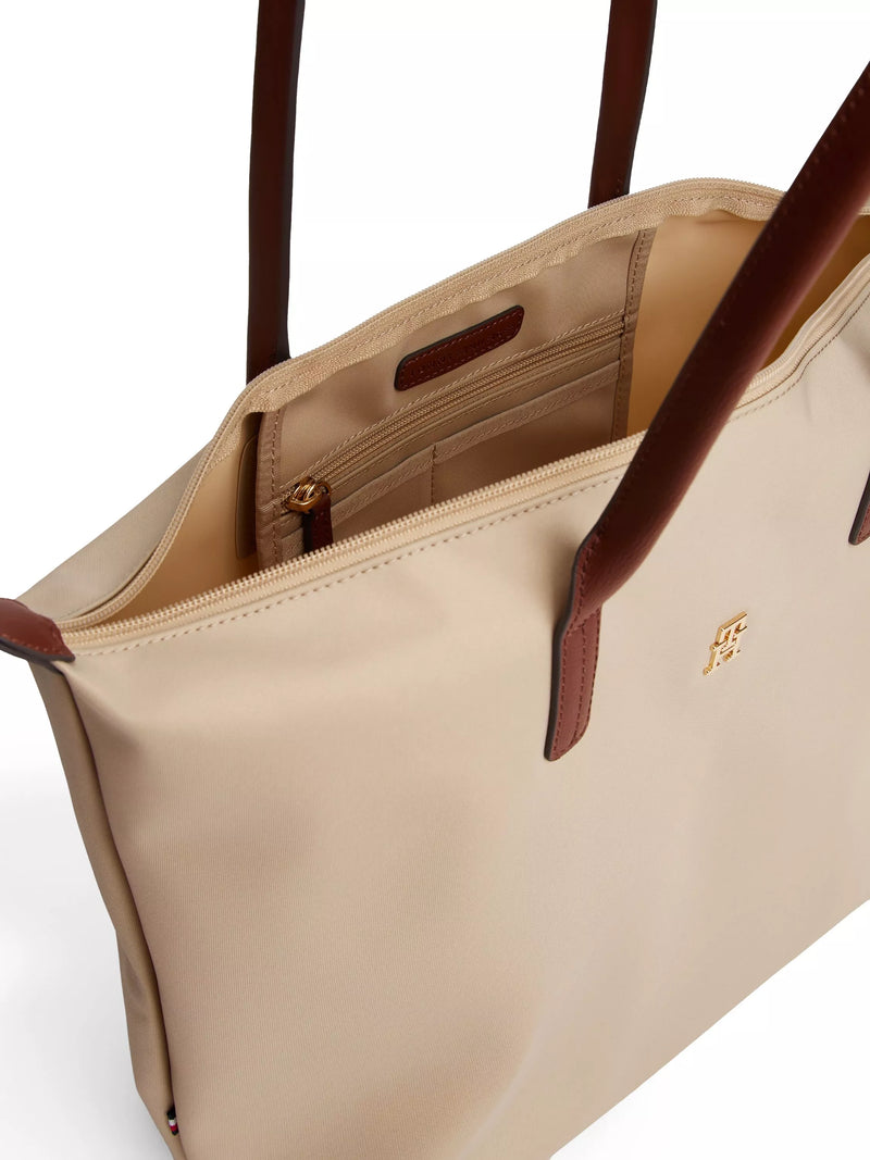 Tommy Hilfiger Popette tote bag in sandalwood - British product