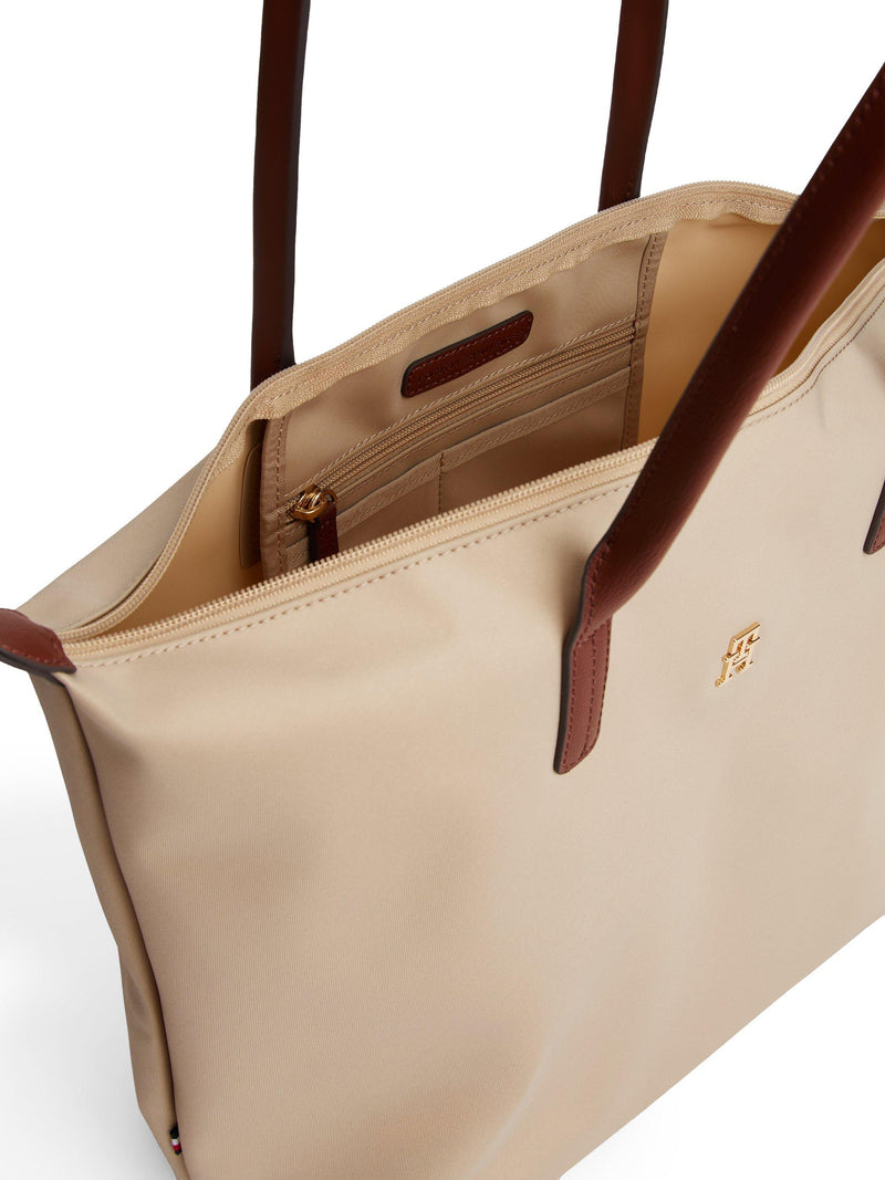 Tommy Hilfiger Popette tote bag in sandalwood - British product