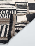 John Lewis Arezo Kelim pure wool rug black (British brand)