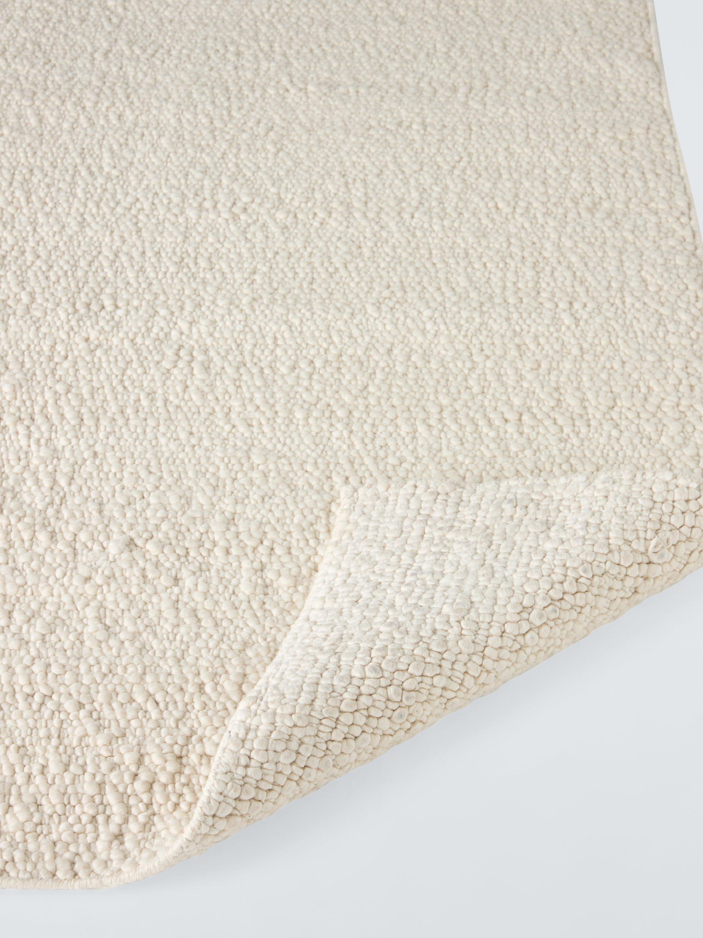 John Lewis white boucle rug 180x120cm, UK version