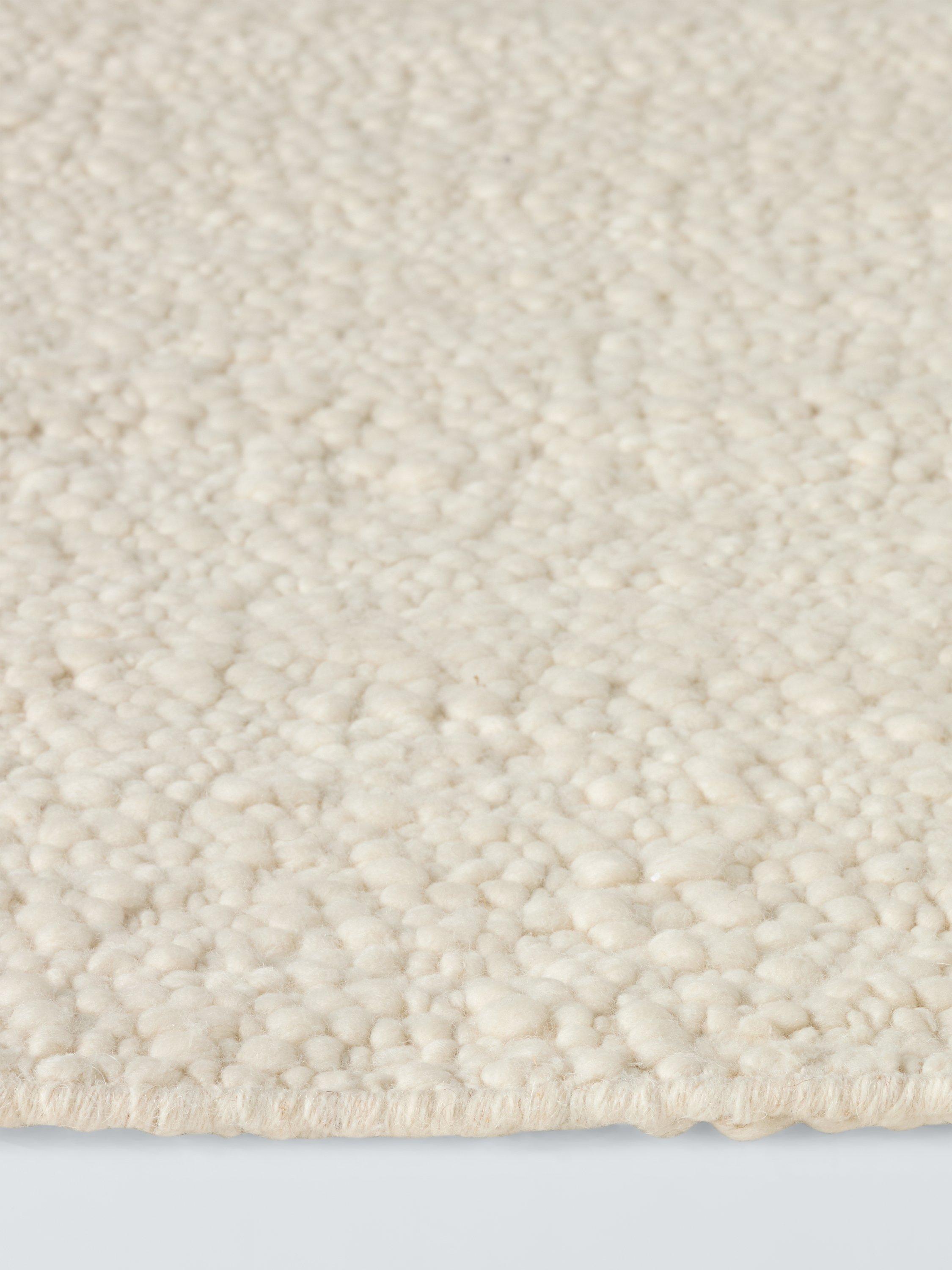 John Lewis white boucle rug 180x120cm, UK version