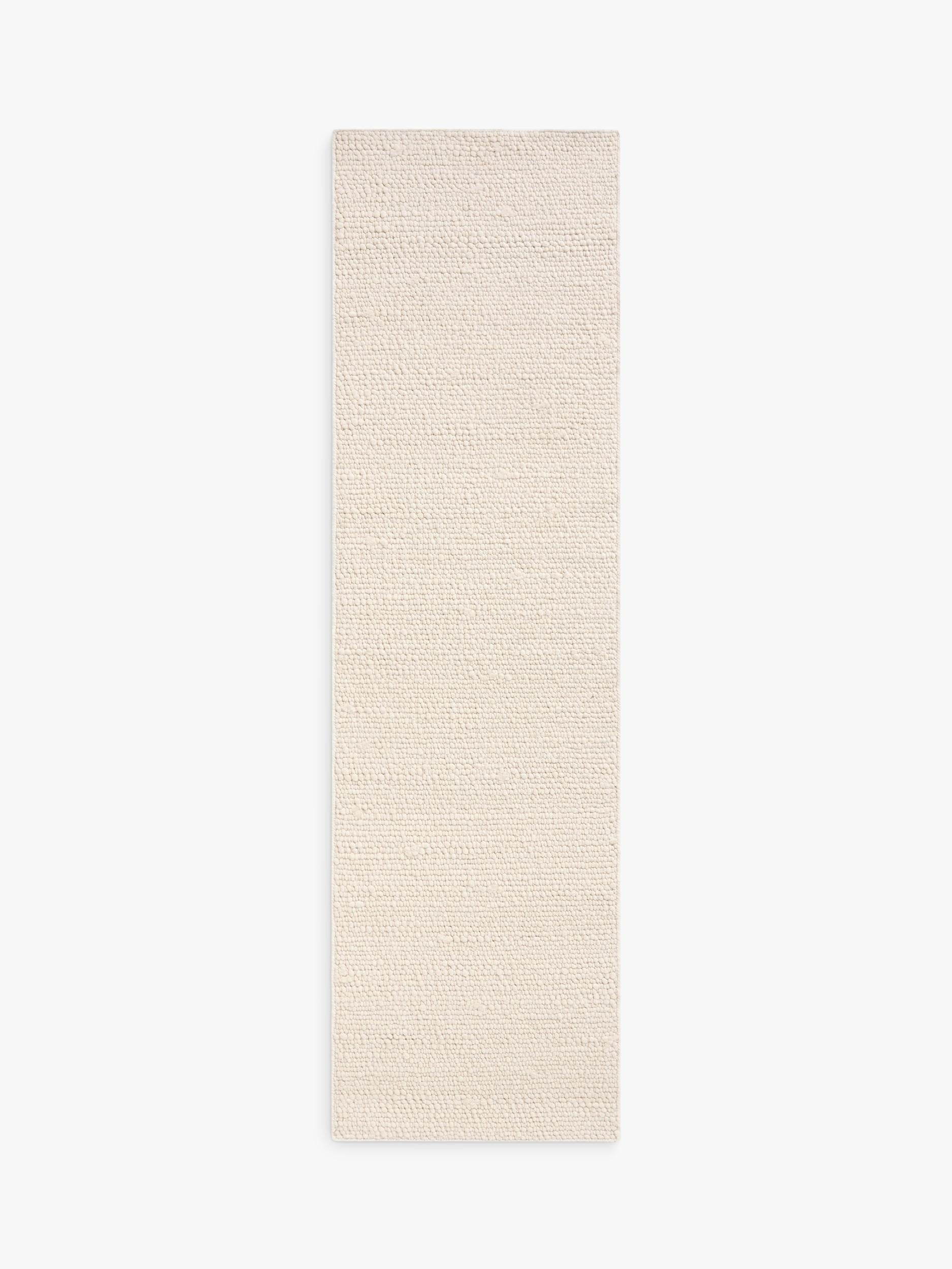 John Lewis white boucle rug 180x120cm, UK version